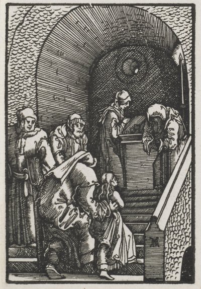 Människans fall och återlösning: Presentationen av jungfrun i templet av Albrecht Altdorfer