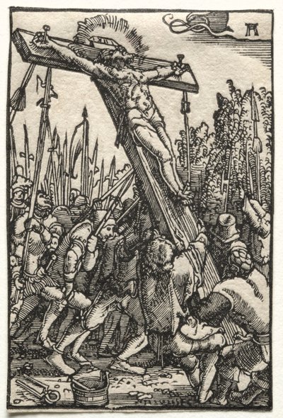 Människans fall och återlösning: Korsets höjning av Albrecht Altdorfer