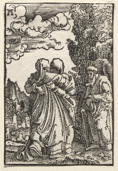 Människans fall och återlösning: Besöket av Albrecht Altdorfer