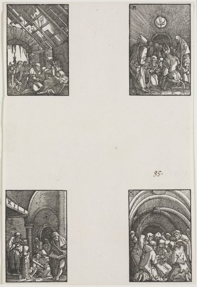 Människans fall och återlösning, ca. 1515. av Albrecht Altdorfer
