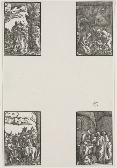 Människans fall och återlösning, ca. 1515. av Albrecht Altdorfer
