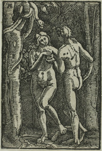 Människans fall, från Människans fall och återlösning av Albrecht Altdorfer