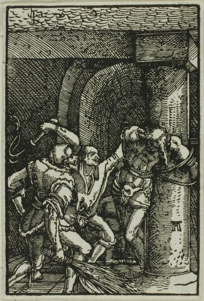 Flagelationen, från Människans fall och återlösning av Albrecht Altdorfer