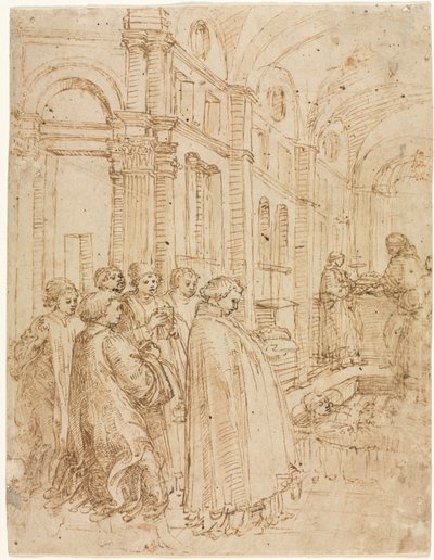 Sankt Stefans begravning av Albrecht Altdorfer