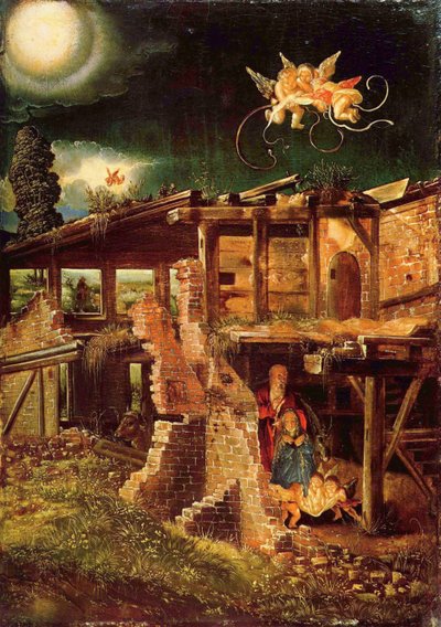 Den heliga natten Kristi födelse, ca. 1513 av Albrecht Altdorfer