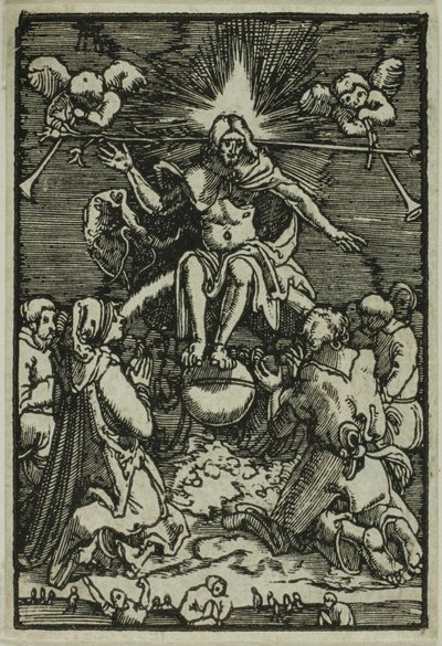 Den sista domen, från Människans fall och återlösning av Albrecht Altdorfer