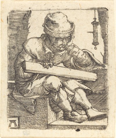 Den eftertänksamma snickaren av Albrecht Altdorfer