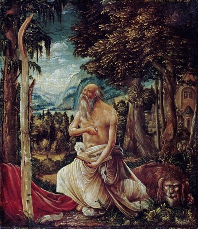 Den ångrande helige Hieronymus, 1507 av Albrecht Altdorfer