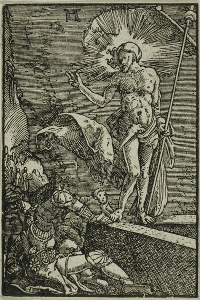 Uppståndelsen, från Människans fall och återlösning av Albrecht Altdorfer