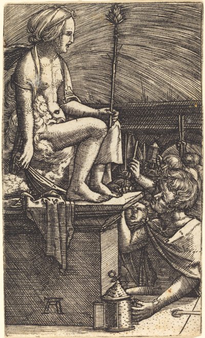 Den romerska kurtisanen (The Revenge of the Magician Virgil) av Albrecht Altdorfer