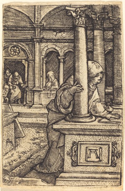 Jungfrun söker Jesus i templet av Albrecht Altdorfer