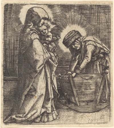 Jungfrun och barnet och Sankta Anna av Albrecht Altdorfer