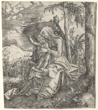 Jungfrun i ett landskap av Albrecht Altdorfer