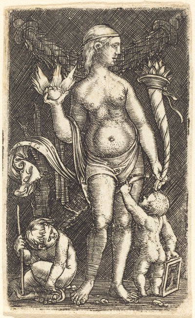 Venus och Cupids av Albrecht Altdorfer
