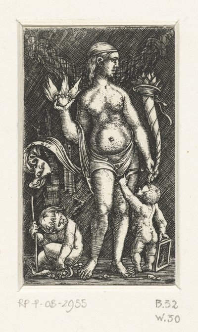 Venus med två putti av Albrecht Altdorfer