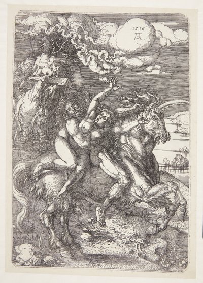 Bortförande på en enhörning av Albrecht Dürer