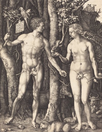 Adam och Eva, 1504. av Albrecht Dürer