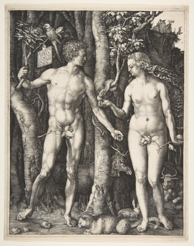 Adam och Eva, 1504. av Albrecht Dürer
