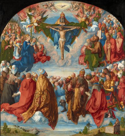 Treenighetens tillbedjan  av Albrecht Dürer