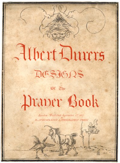 Albert Dürers designar för bönboken, 1817. av Albrecht Dürer