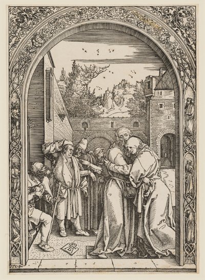 Anna och Joakim under Gyllene porten av Albrecht Dürer