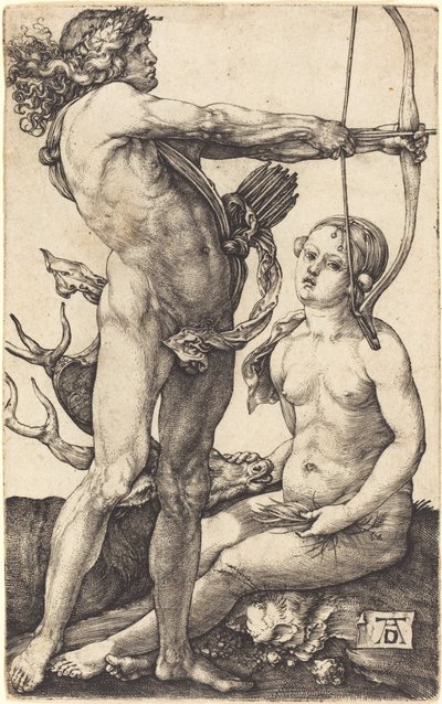 Apollo och Diana av Albrecht Dürer