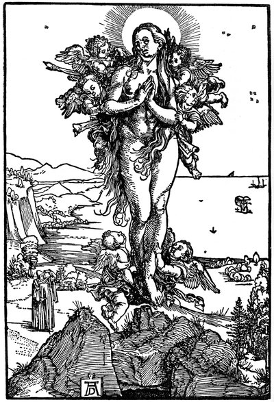 Maria Magdalenas himmelsfärd, 1507-1510, 1936 av Albrecht Dürer