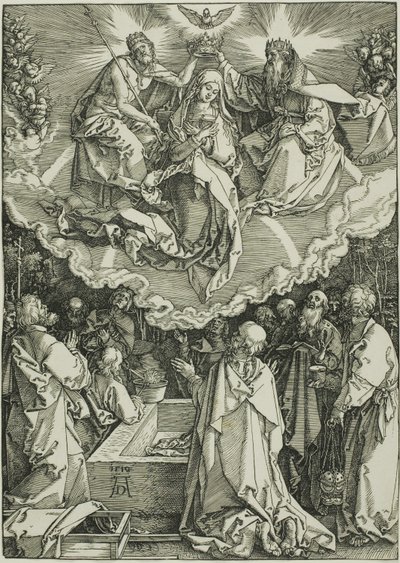 Jungfruns antagande och kröning, från Jungfruns liv av Albrecht Dürer