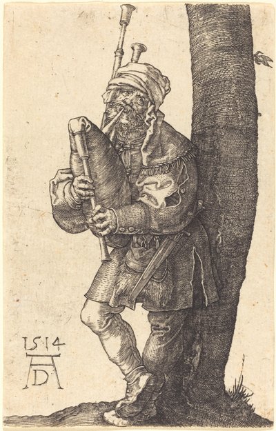 Säckpipare av Albrecht Dürer