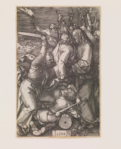 Betrayal of Christ, från serien "The Engraved Passion" av Albrecht Dürer