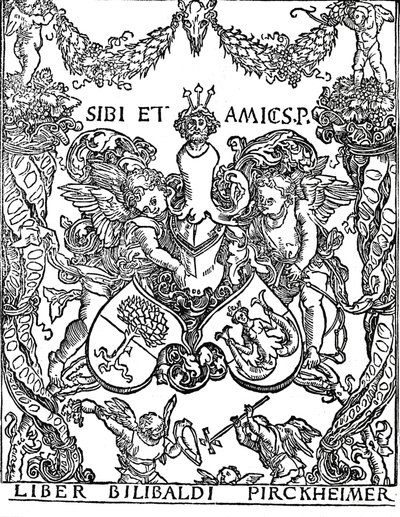 Bokskylt av Willibald Pirkheimer, c1502-1503, 1906 av Albrecht Dürer