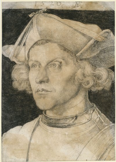 Bystbild av en ung man av Albrecht Dürer