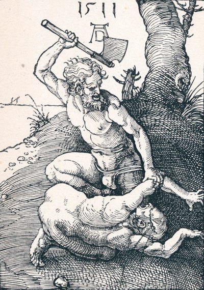 Kain dräpar Abel, 1511 1906 av Albrecht Dürer