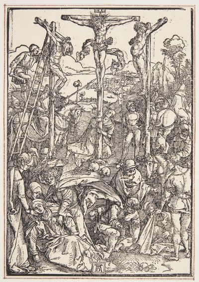 Golgata (anspråkslös träsnitt) av Albrecht Dürer
