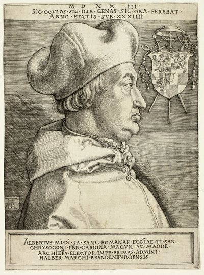 Kardinal Albrecht av Brandenburg (Den store kardinalen) av Albrecht Dürer