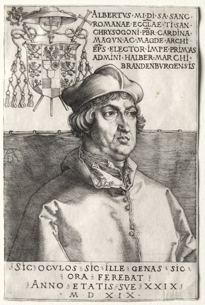 Kardinal Albrecht av Brandenburg – Den lilla tallriken av Albrecht Dürer