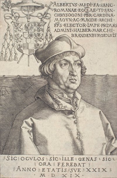 Kardinal Albrecht av Brandenburg liten kardinal, 1519. av Albrecht Dürer
