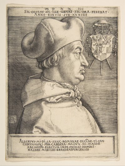 Kardinal Albrecht av Brandenburg.n.d. av Albrecht Dürer