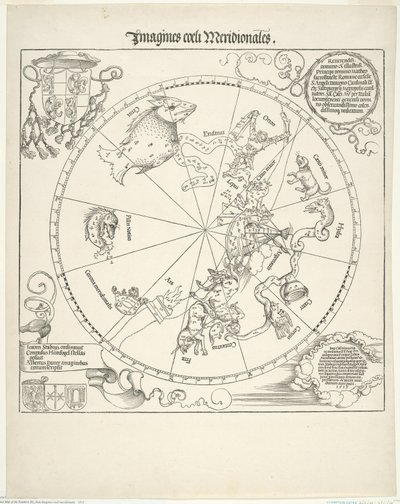 Himmelskarta över den södra himlen (Imagines coeli meridionalis) av Albrecht Dürer