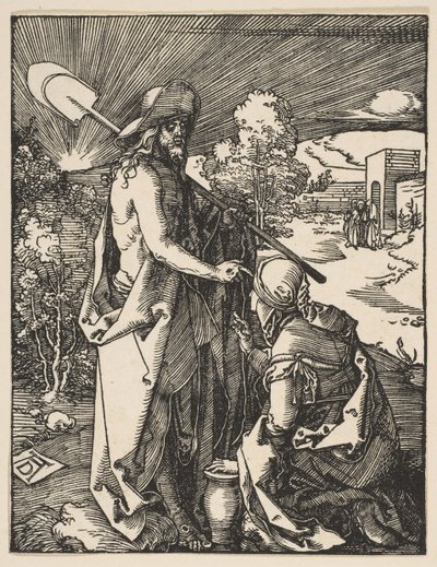 Kristus visar sig för Maria Magdalena, från Den lilla passionen, ca. 1510. av Albrecht Dürer