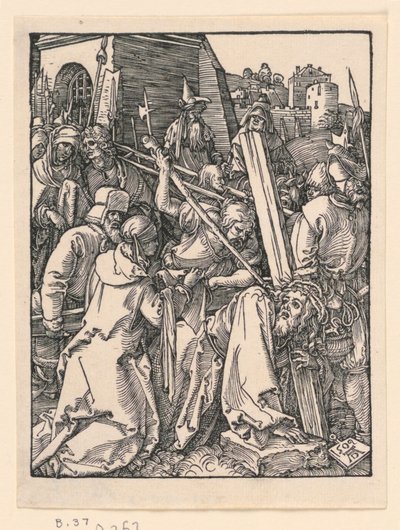 Kristus bär korset, från The Little Passion-serien av Albrecht Dürer
