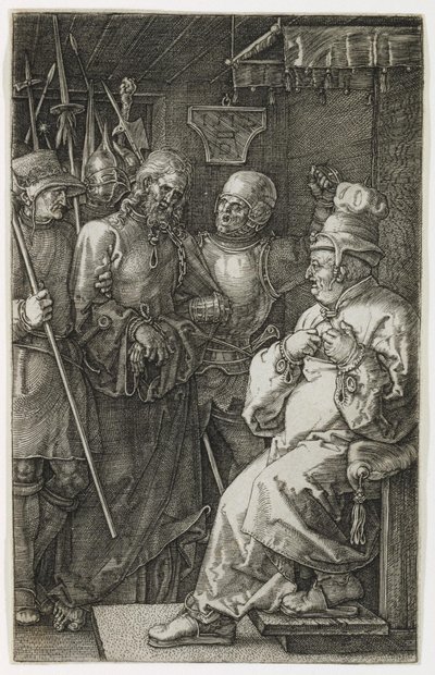 Kristus inför Kajafas av Albrecht Dürer