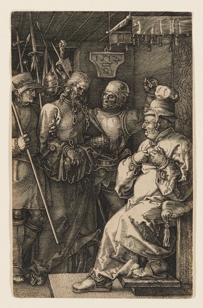 Kristus inför Kaifas av Albrecht Dürer