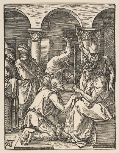 Kristus krönt med törnen, från The Small Passion, ca. 1509. av Albrecht Dürer