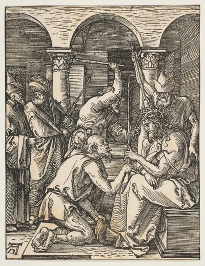 Kristus krönt med törnen, från The Small Passion, ca. 1509. av Albrecht Dürer