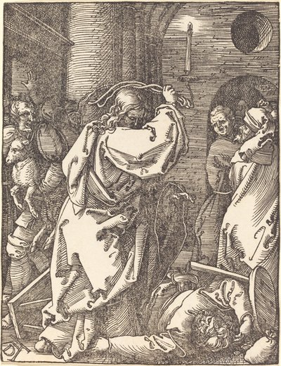 Kristus utvisar penninglångarna från templet av Albrecht Dürer