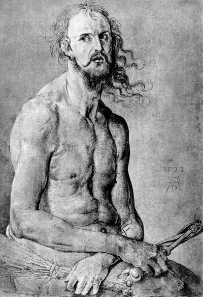 Kristus, sorgens man, med Durers drag, 1522, 1936 av Albrecht Dürer