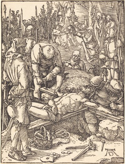 Kristus spikad på korset av Albrecht Dürer