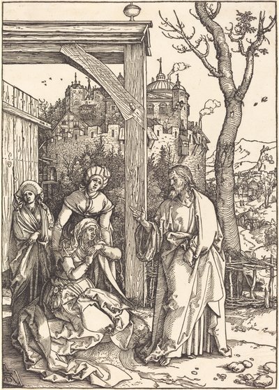 Kristus tar ledigt från sin mor av Albrecht Dürer