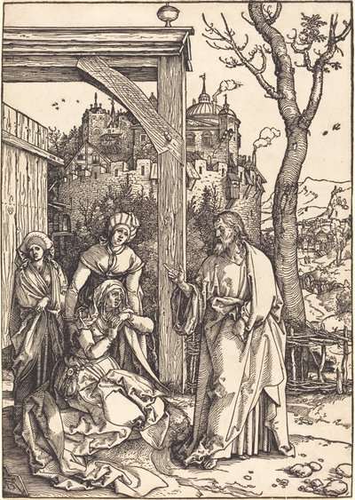 Kristus tar ledigt från sin mor av Albrecht Dürer
